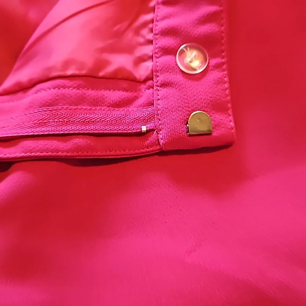 Metro Style Wide Leg Flowy Lined Womens Pants Hot Pink Sz.12 - Picture 8 of 11
